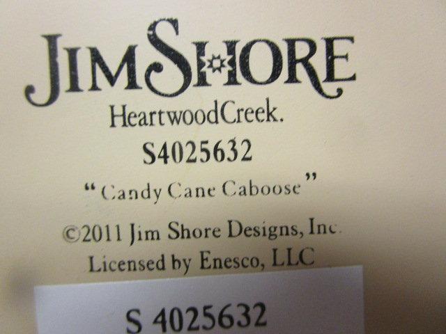 Jim Shore Heartwood Creek Candy Cane Caboose Train Car