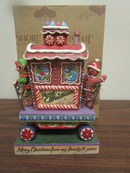 Jim Shore Heartwood Creek Candy Cane Caboose Train Car