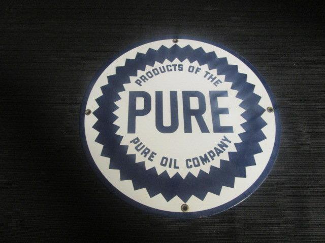 Pure Oil Co. Porcelain Sign