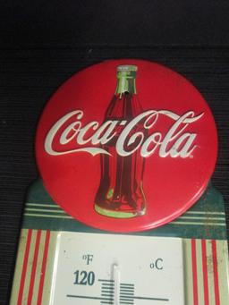 Coca Cola Metal Tin Thermometer