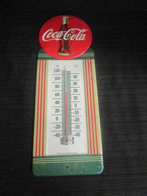 Coca Cola Metal Tin Thermometer