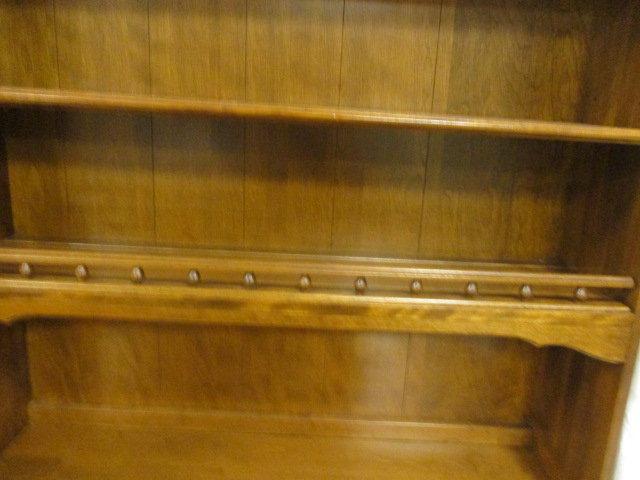 Ethan Allen Two Piece Three Drawer Three Shelf Bookcase