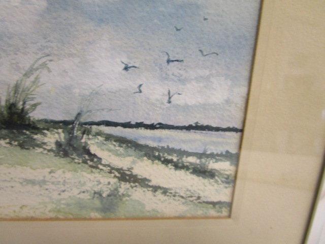 F/M Watercolor Signed J Barger