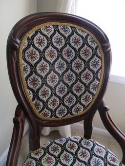 Upholstered Vintage Style Rocking Chair