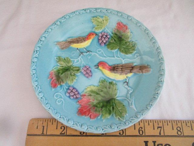 Majolica Bird Plate