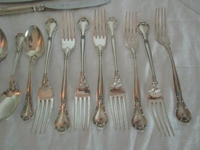 34 Pieces Gorham "Chantilly" Sterling Flatware