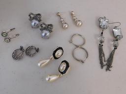 Silver Tone Pierced Earrings