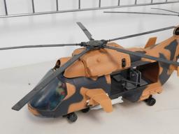 G. I. Joe Eagle Hawk Helicopter with pilot & Missiles