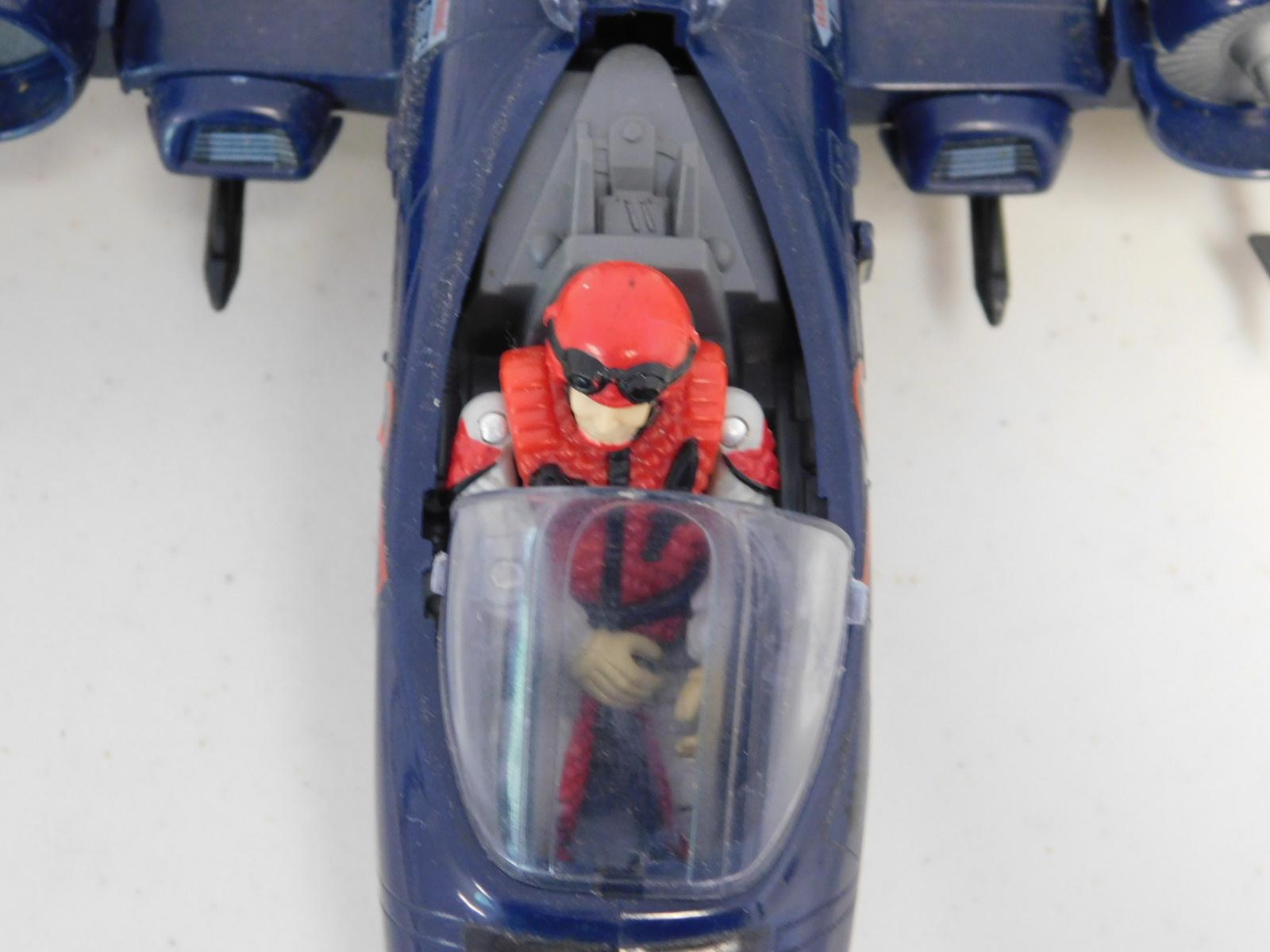 1984 G. I. Joe Cobra Rattler Jet, Pilot , Missiles,