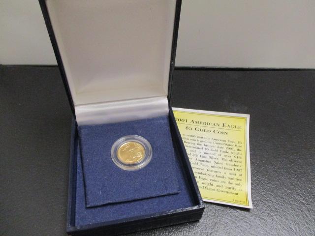 2001 American Eagle $5 Gold Coin