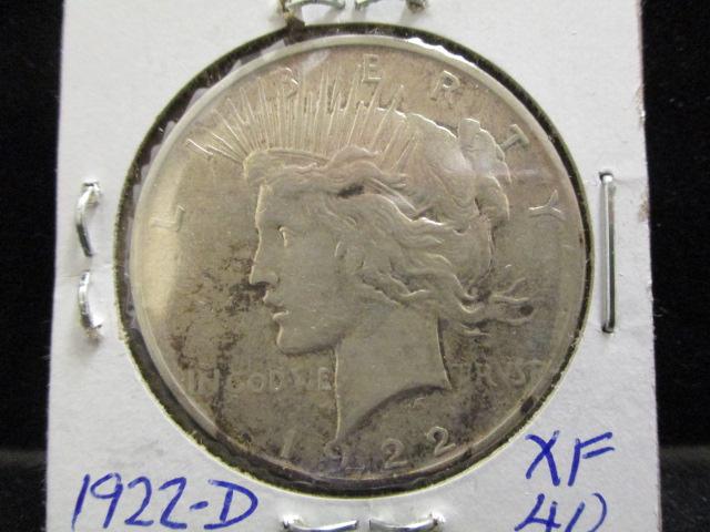 1922D Peace Silver Dollar