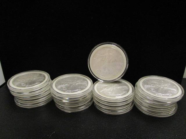 Lot of (20) 2006 American Eagle Silver Dollars