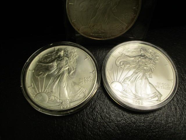 Lot of (11) American Eagle Silver Dollars