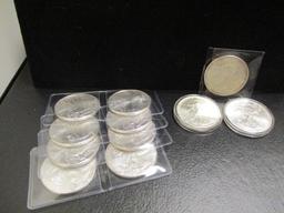 Lot of (11) American Eagle Silver Dollars