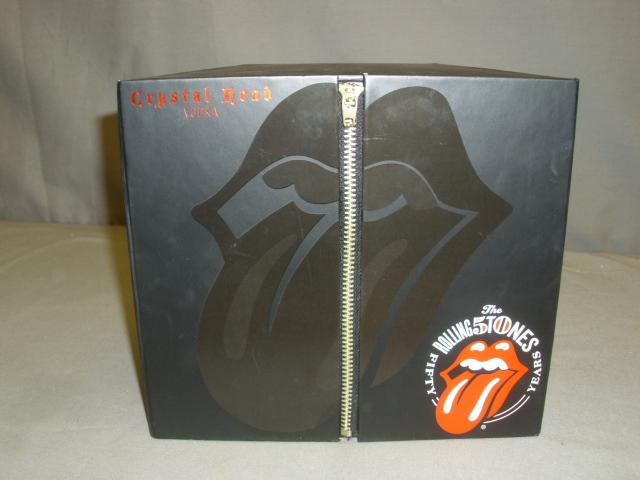 Limited Edition Crystal Head Decanter w/CD's "The Rolling Stones Live 50th Anniversary Comm.