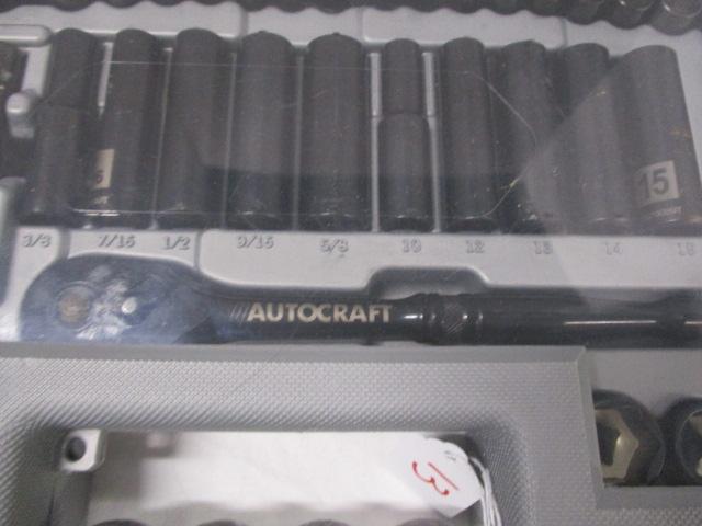 Autocraft #AC846 1/4" and 3/8" Drive Socket Set in Hard Carry Case