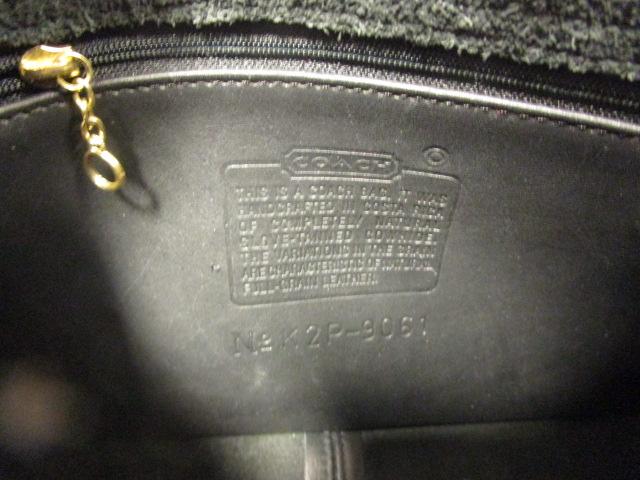 Authentic Coach Black Leather Purse with Gold Hardware