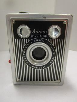 Ansco Shur Shot and 50mm Argus Cameras