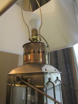 Ship's Captain Style Electric/Kerosene Lamp