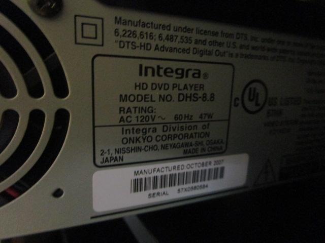 Integra HD DVD Player