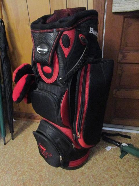 Red & Black Burton Golf Bag with The Cliffs Valley Stitched Logo