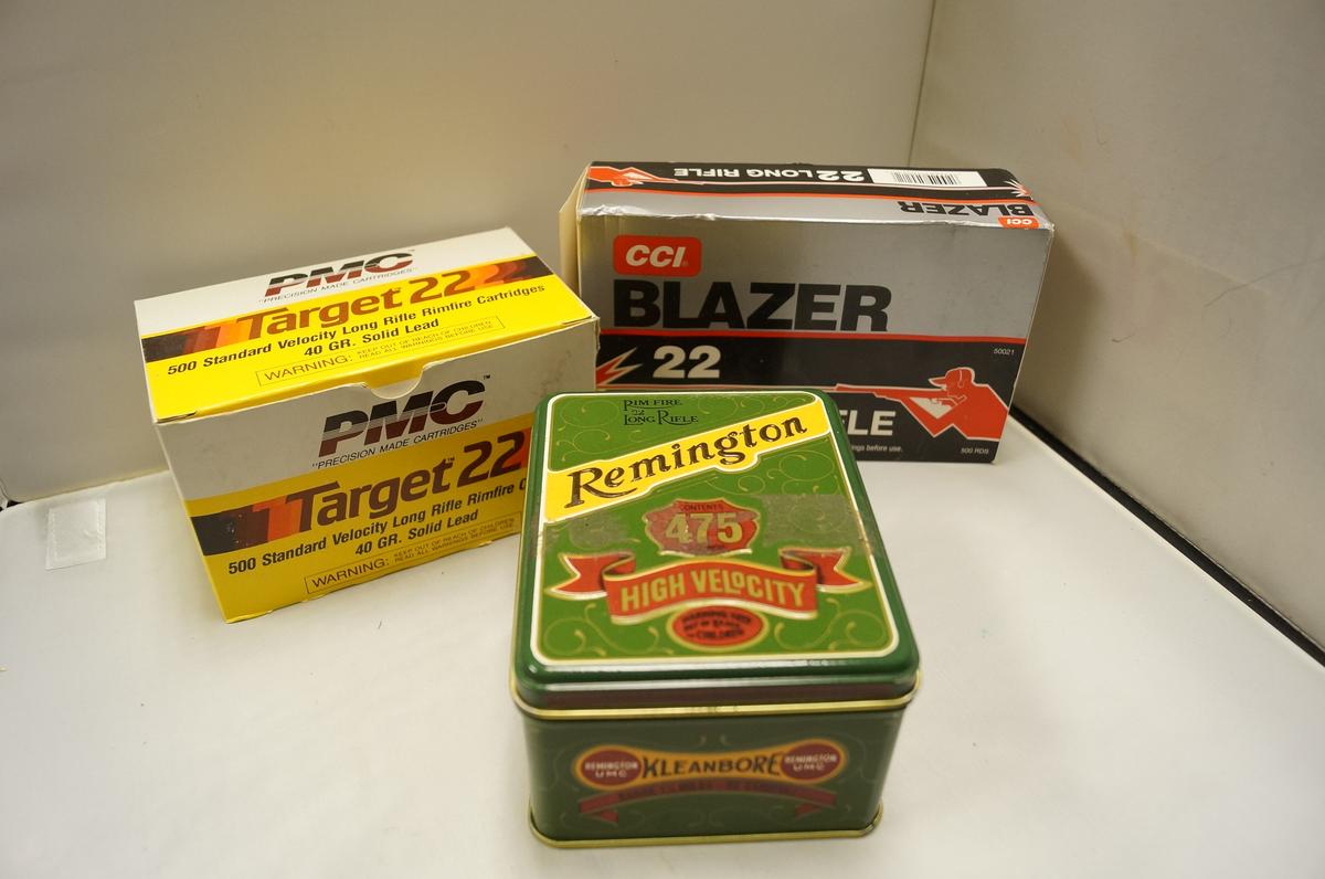 1,475 Rounds of .22 Long Rifle Ammunition