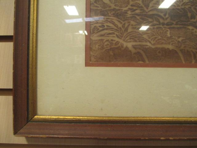 Framed Temple Rubbing possibly from Tibet