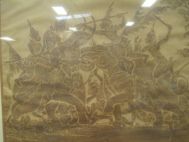 Framed Temple Rubbing possibly from Tibet