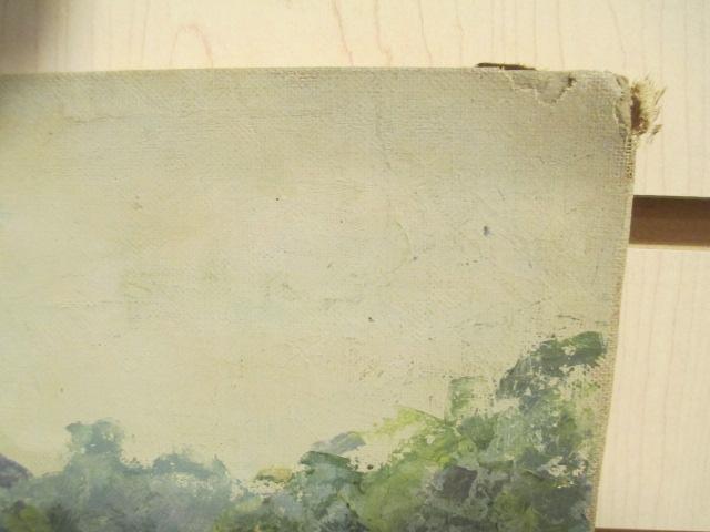 Painting on Board Signed and Dated 1942