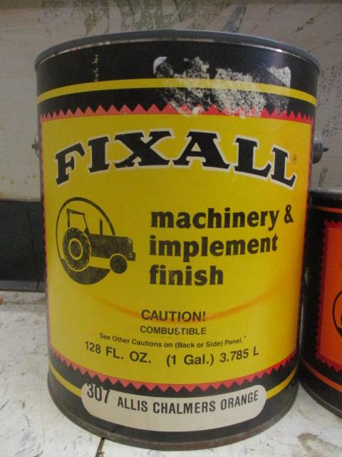 Fix All Machinery Implement Paint - Gal. Allis Chalmers Orange, Qt. John Deere Green, and