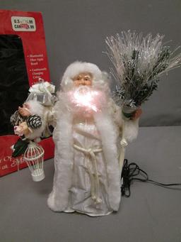 Fiber Optic Santa w/Box approx. 12"