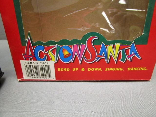 2 Vtg Animated Santa's - Needs Batteries