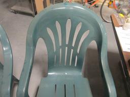 4 Syroco Plastic Outdoor chairs