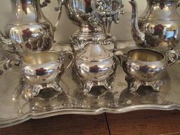 F. B. Rogers Silverplated Coffee and Tea Service on Tray