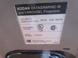 Kodak Ektagraphic IIIA Slide Projector with Carousel, Transvue 80 Slide