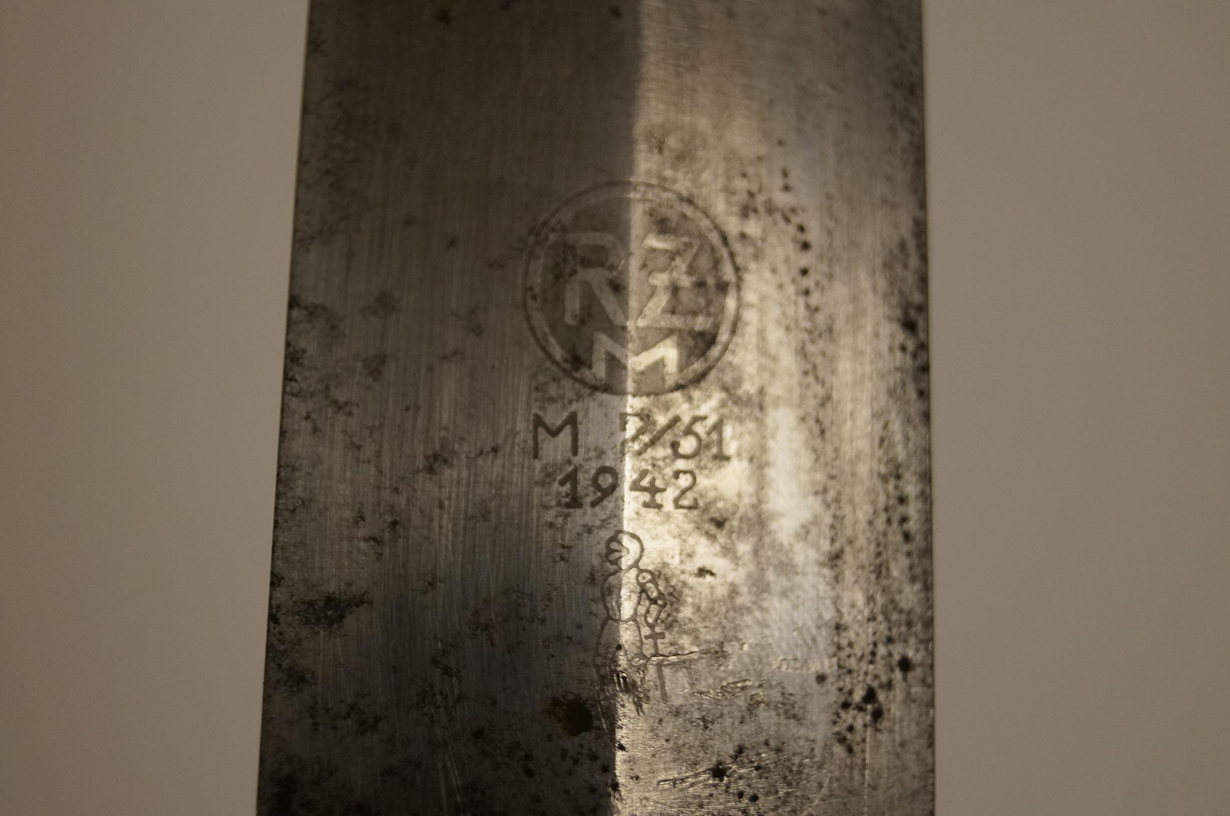 German Nazi SA Dagger by RZM w/ Scabbard