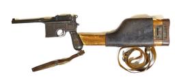 Mauser Model 1930 Commercial Broomhandle Pistol with Wood Case Stock