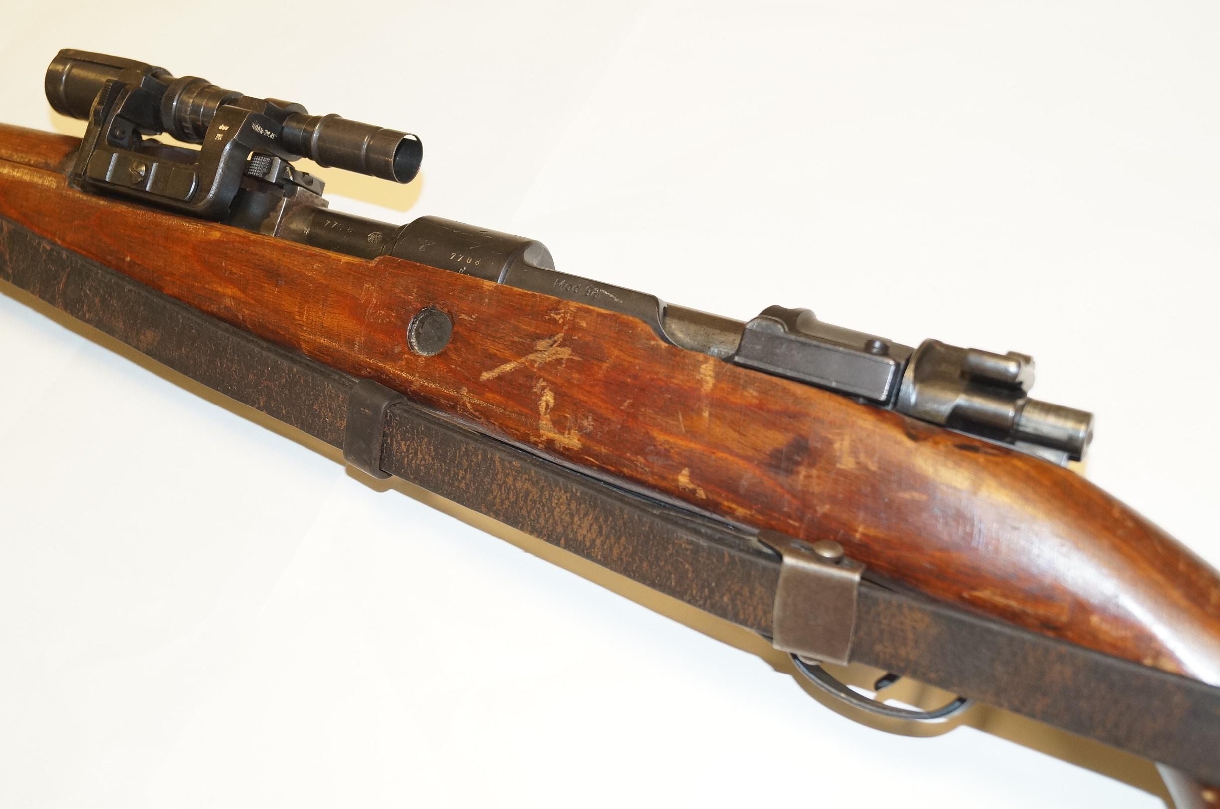 Mauser "S/42" Code 1938 Dated K98 Bolt Action Sniper Rifle w/ Zf41 Scope & Sling