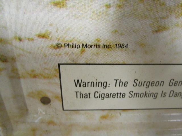 1984 Phillip Morris, Inc. Metal Marlboro Cowboy Herding Horses Metal Sign