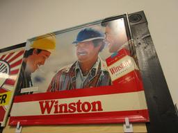1981 R.J. Reynolds Tobacco Co. "Winston Cigarette" Metal Sign