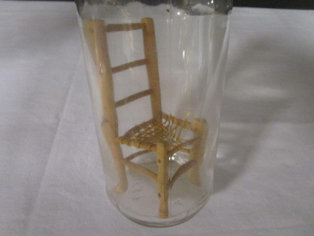 Vintage Stanley No. 136 1/2 Gauge and Decorative Chair in a Bottle