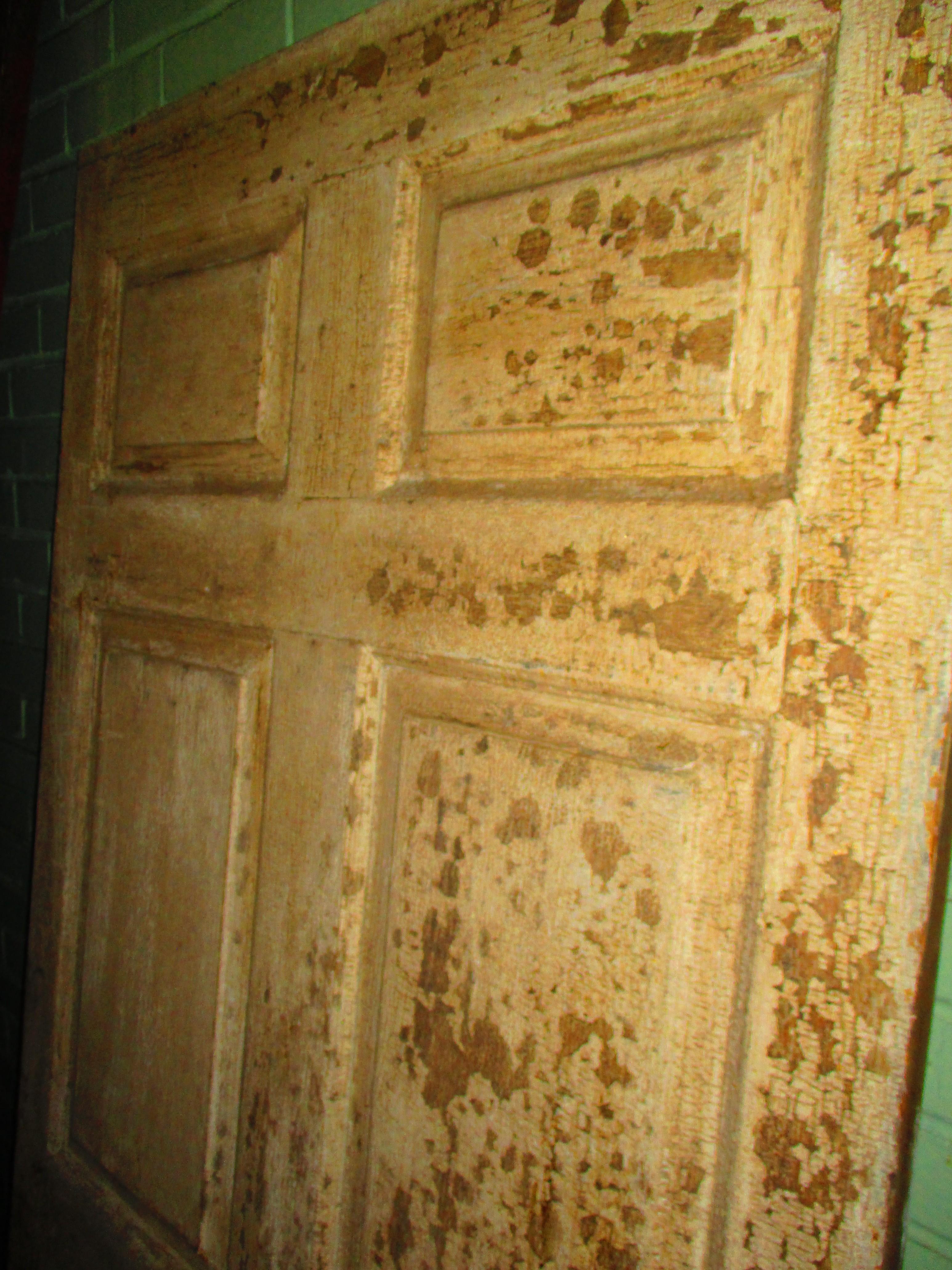 Three Vintage Wood Paneled Doors