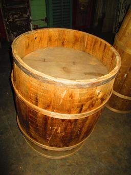 Wood Slat Barrel