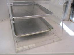 Acrylic Slant Front Self Service Four Shelf Food Display