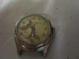 Old Mickey Mouse Watch (does not work) & Alligator watch band