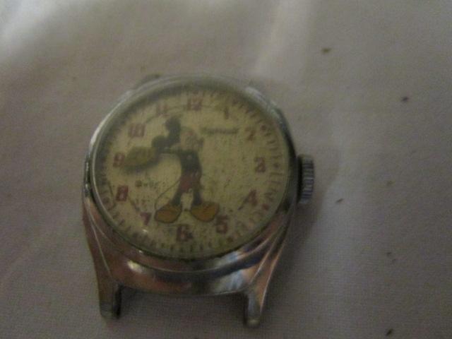 Old Mickey Mouse Watch (does not work) & Alligator watch band