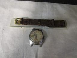 Old Mickey Mouse Watch (does not work) & Alligator watch band