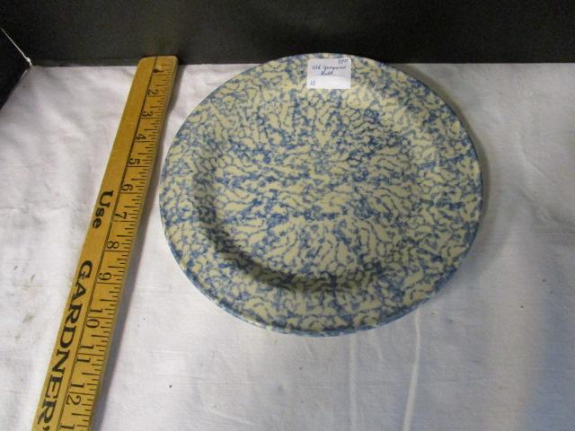 Old Spongeware Plate