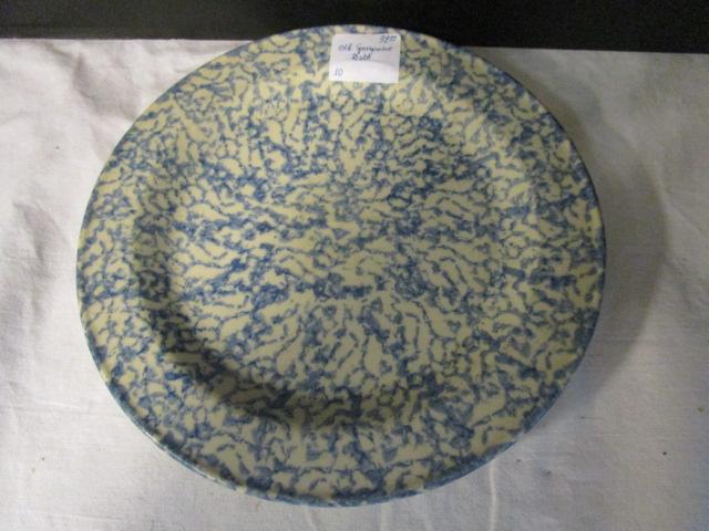 Old Spongeware Plate