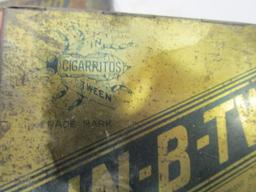 In Between Cigarettes Tin w/bee design & Humo Cigar Tin